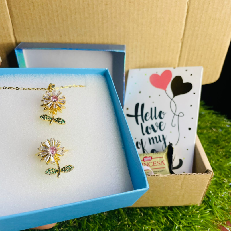 Set Margaritas Collar y Anillo galeria 2