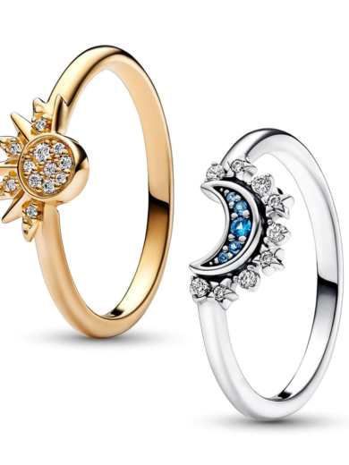 Anillo Sol y Luna 2 en 1