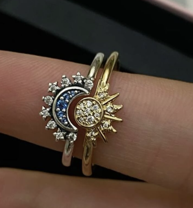 Anillo Sol y Luna 2 en 1 galeria 2